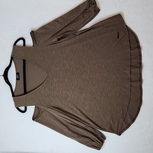 Jones New York Women's Top Brown Size Large